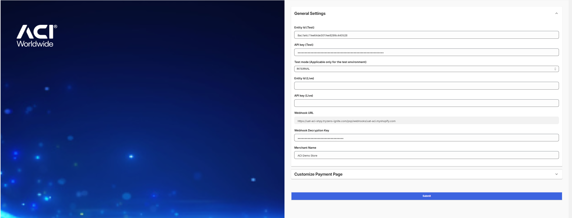 Shopify (PIPE): Sample Configuration